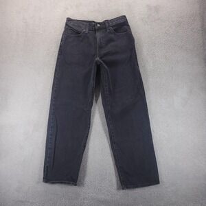 Levis Jeans Womens 29 Black 94 Baggy High Rise Straight Relaxed Charcoal